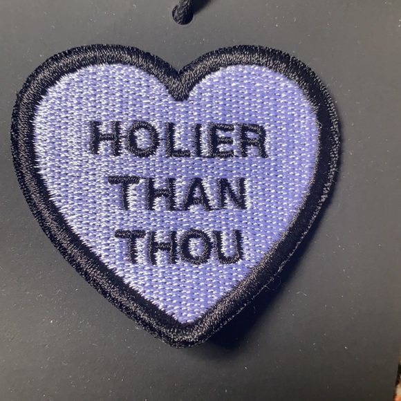 Brand New in packaging Mother Denim “holier than thou” heart patch - Picture 3 of 3